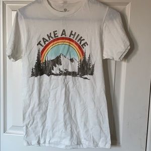White TAKE A HIKE Tee